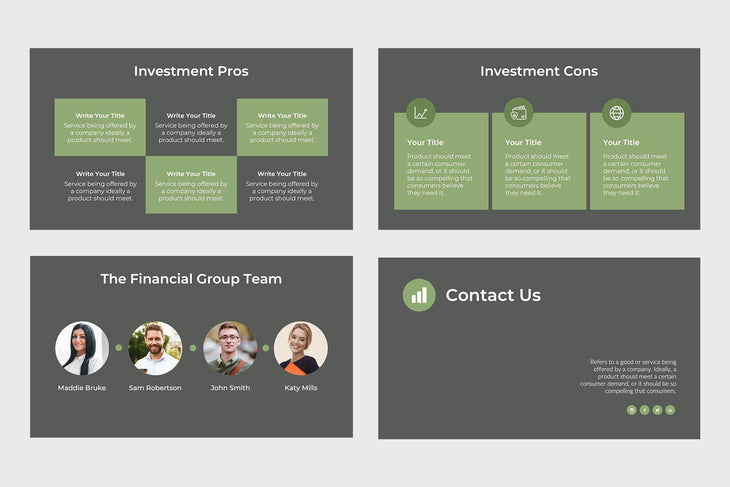 Financial Group Finance Keynote Template-PowerPoint Template, Keynote Template, Google Slides Template PPT Infographics -Slidequest
