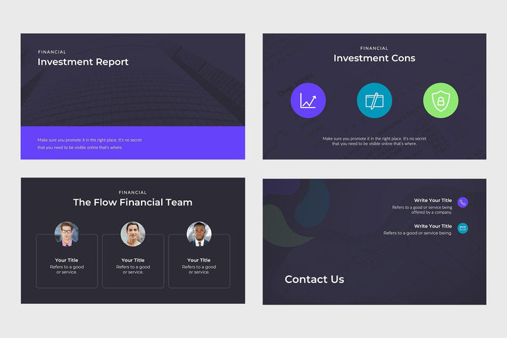 Flow Finance PowerPoint Template-PowerPoint Template, Keynote Template, Google Slides Template PPT Infographics -Slidequest