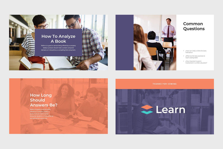 Learn Education Google Slides-PowerPoint Template, Keynote Template, Google Slides Template PPT Infographics -Slidequest