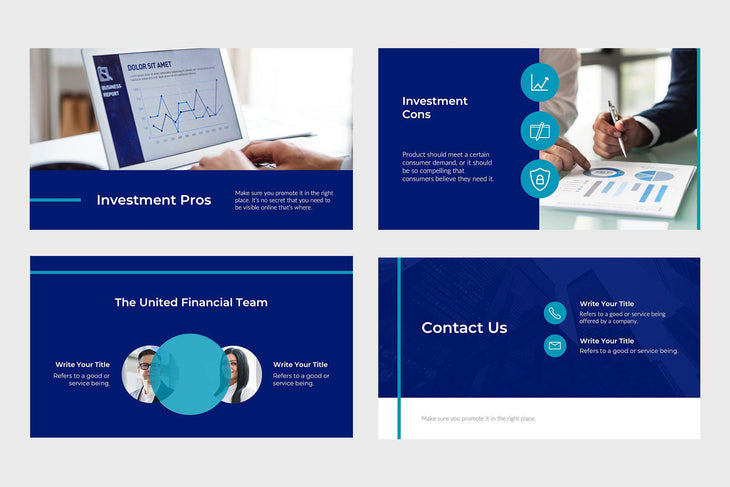 United Finance Keynote Template-PowerPoint Template, Keynote Template, Google Slides Template PPT Infographics -Slidequest