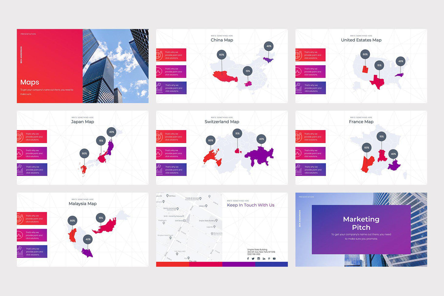 Marketing Pitch Deck PowerPoint Template – Slidequest