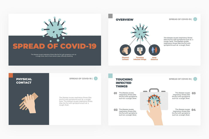 Spread of COVID-19 Presentation Template-PowerPoint Template, Keynote Template, Google Slides Template PPT Infographics -Slidequest