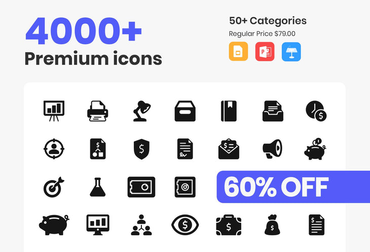 4000+ Extra Vector Icons-PowerPoint Template, Keynote Template, Google Slides Template PPT Infographics -Slidequest