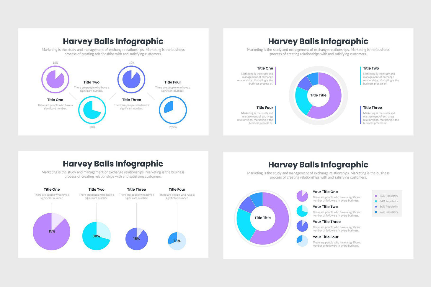 Harvey Ball Charts Infographic Templates – Slidequest