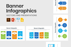 Banner Infographics Vectors and Presentations-PowerPoint Template, Keynote Template, Google Slides Template PPT Infographics -Slidequest