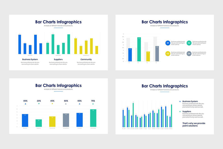 Bar Charts Infographics-PowerPoint Template, Keynote Template, Google Slides Template PPT Infographics -Slidequest