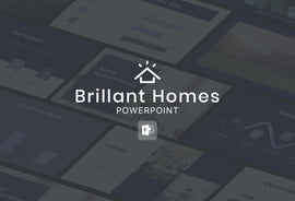 Brilliant Homes Real Estate PowerPoint Template-PowerPoint Template, Keynote Template, Google Slides Template PPT Infographics -Slidequest