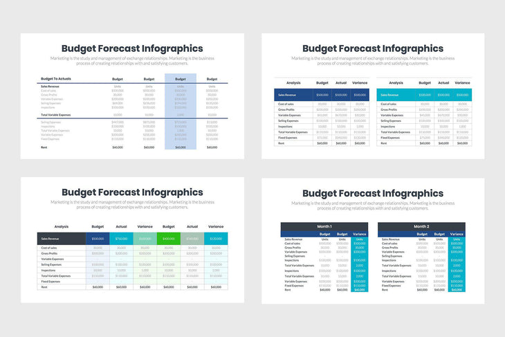 Budget Forecast Infographics-PowerPoint Template, Keynote Template, Google Slides Template PPT Infographics -Slidequest