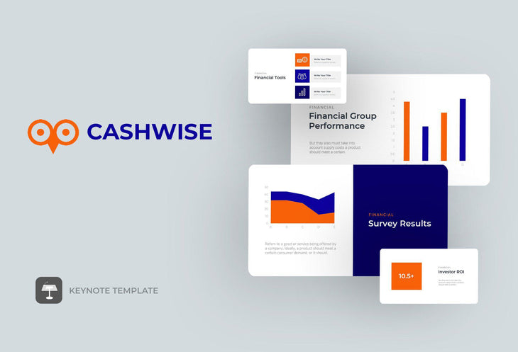 Cashwise Finance Keynote Template-PowerPoint Template, Keynote Template, Google Slides Template PPT Infographics -Slidequest