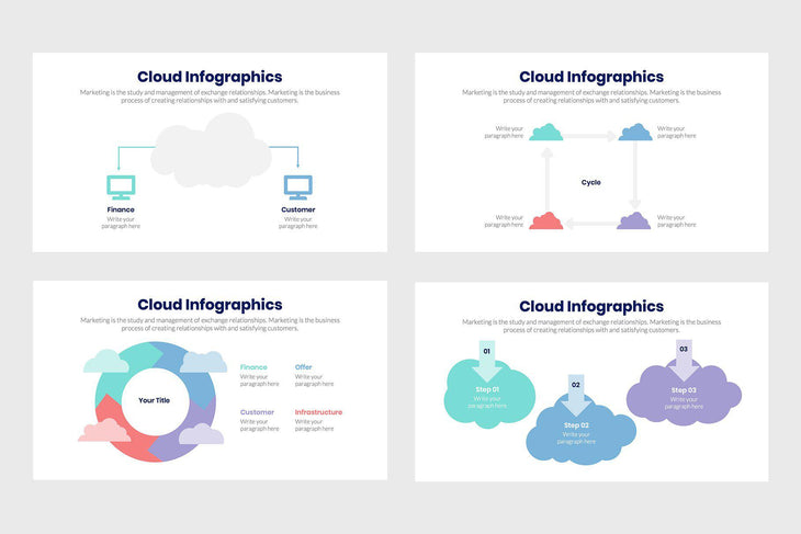 Cloud Infographics-PowerPoint Template, Keynote Template, Google Slides Template PPT Infographics -Slidequest