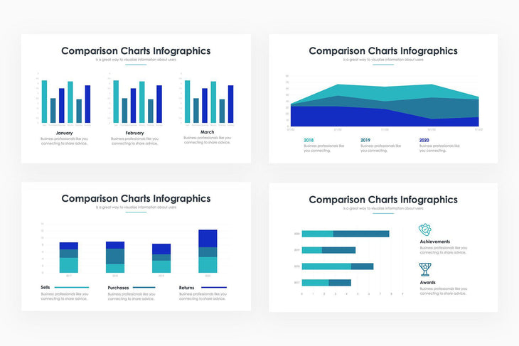 Comparison Charts 2 PowerPoint Template-PowerPoint Template, Keynote Template, Google Slides Template PPT Infographics -Slidequest