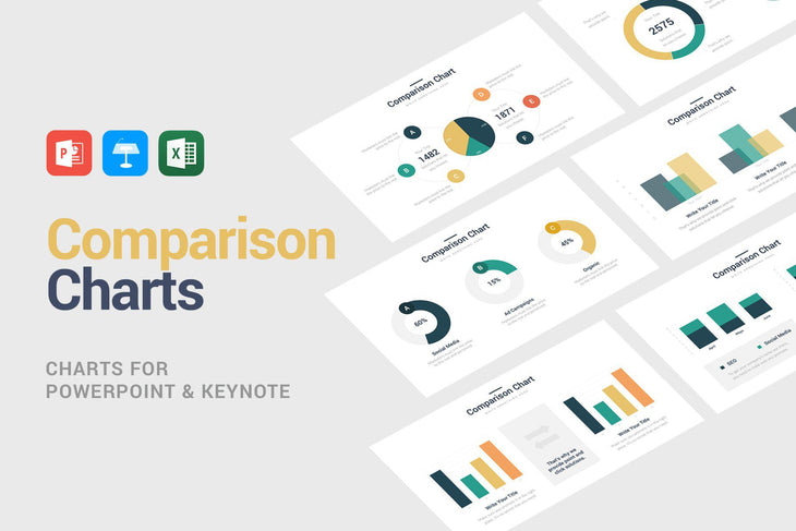 Comparison Charts-PowerPoint Template, Keynote Template, Google Slides Template PPT Infographics -Slidequest