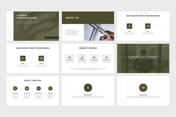 Cordia PowerPoint Template - TheSlideQuest