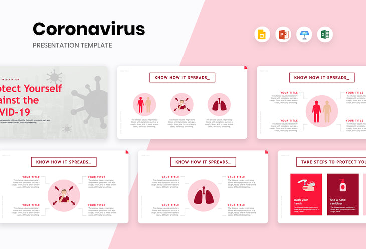 Protect Yourself Against the COVID 19 Presentation Template-PowerPoint Template, Keynote Template, Google Slides Template PPT Infographics -Slidequest