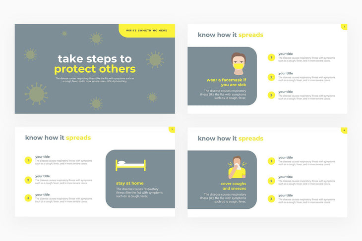 Take Steps to Protect Others Presentation Template-PowerPoint Template, Keynote Template, Google Slides Template PPT Infographics -Slidequest