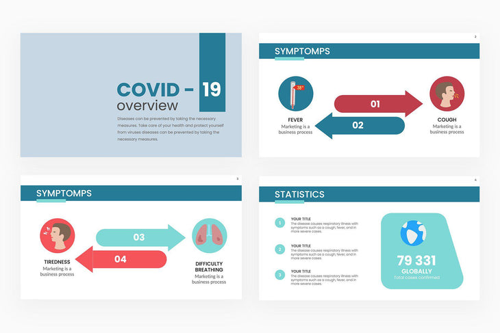 COVID 19 Overview Presentation Template-PowerPoint Template, Keynote Template, Google Slides Template PPT Infographics -Slidequest