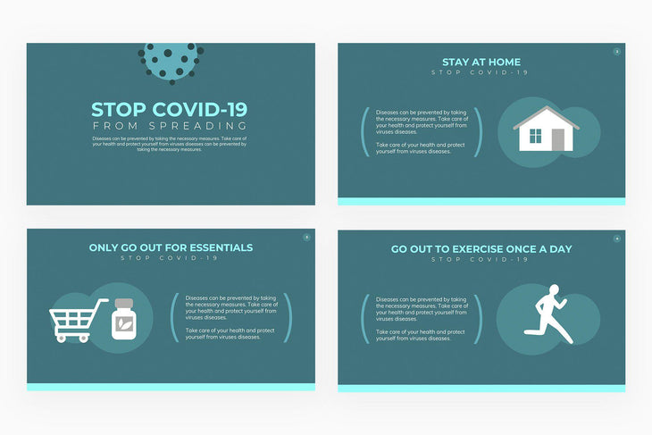 Stop COVID 19 from Spreading Presentation Template-PowerPoint Template, Keynote Template, Google Slides Template PPT Infographics -Slidequest