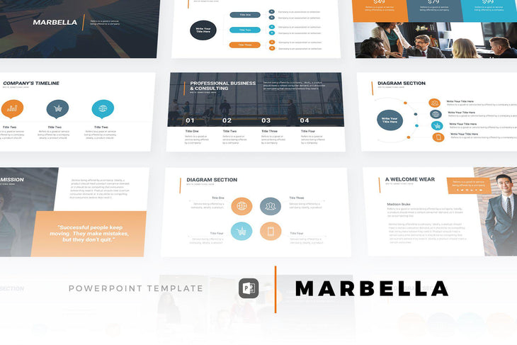 Marbella PowerPoint Template - TheSlideQuest