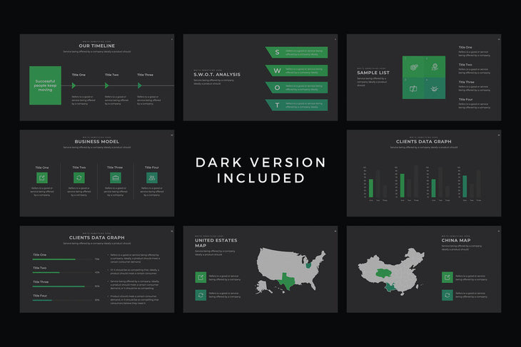 X PowerPoint Template - TheSlideQuest