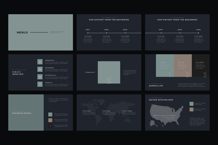 Menlo PowerPoint Template - TheSlideQuest