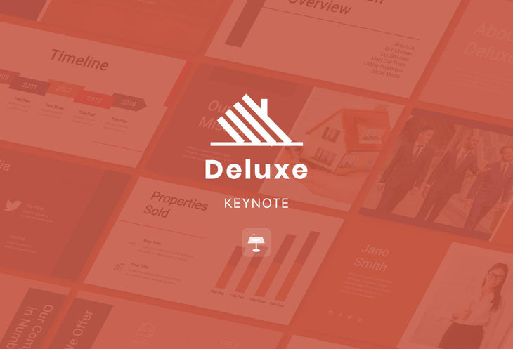 Deluxe Real Estate Keynote Template-PowerPoint Template, Keynote Template, Google Slides Template PPT Infographics -Slidequest