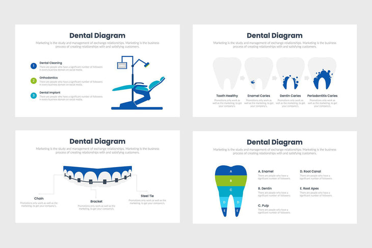 Dental Infographics Template PowerPoint Keynote Google Slides PPT KEY GS