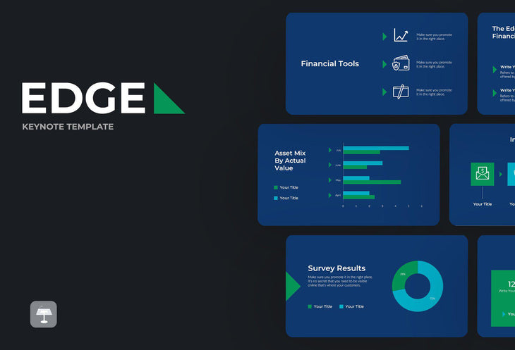 Edge Finance Keynote Template-PowerPoint Template, Keynote Template, Google Slides Template PPT Infographics -Slidequest