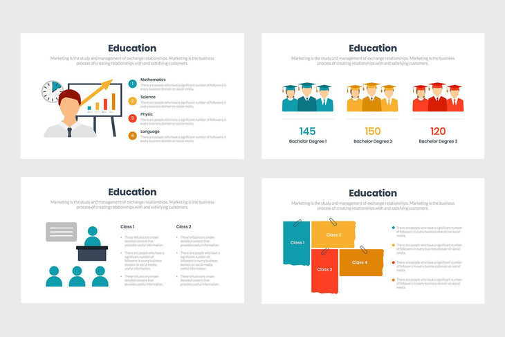 Education Diagrams Infographics Template PowerPoint Keynote Google Slides PPT KEY GS