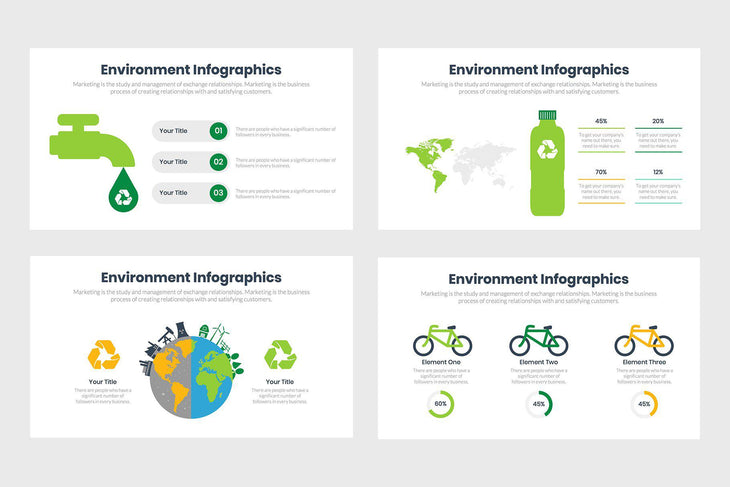 Environment Infographics Template PowerPoint Keynote Google Slides PPT KEY GS