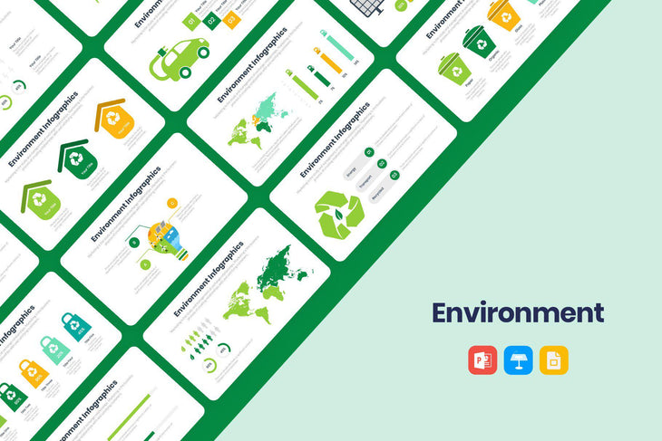 Environment Infographics-PowerPoint Template, Keynote Template, Google Slides Template PPT Infographics -Slidequest