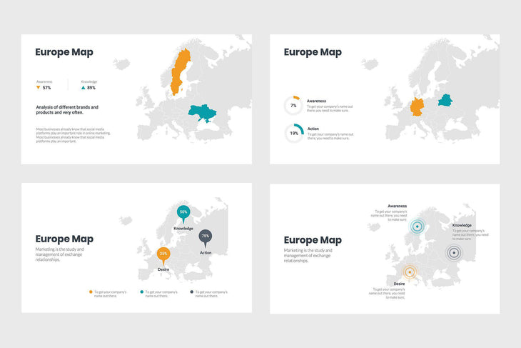 Europe Map-PowerPoint Template, Keynote Template, Google Slides Template PPT Infographics -Slidequest