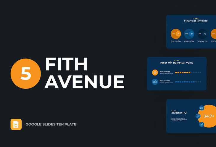 Fifth Avenue Finance Google Slides-PowerPoint Template, Keynote Template, Google Slides Template PPT Infographics -Slidequest