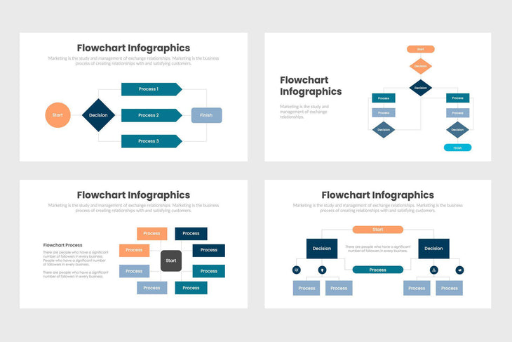 Flowchart Infographics Template PowerPoint Keynote Google Slides PPT KEY GS