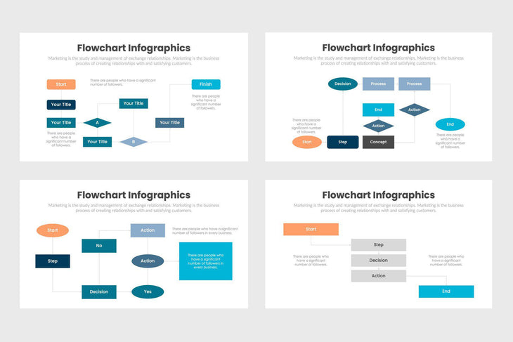 Flowchart Infographics Template PowerPoint Keynote Google Slides PPT KEY GS