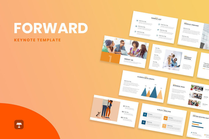 Forward Business Keynote Template-PowerPoint Template, Keynote Template, Google Slides Template PPT Infographics -Slidequest