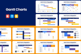 Gantt Charts Infographics-PowerPoint Template, Keynote Template, Google Slides Template PPT Infographics -Slidequest