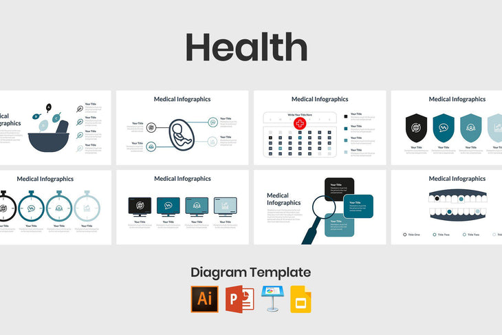 Health Diagrams Template-PowerPoint Template, Keynote Template, Google Slides Template PPT Infographics -Slidequest