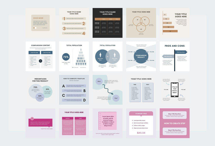 InstaCoach Instagram Templates (Posts + Stories)-PowerPoint Template, Keynote Template, Google Slides Template PPT Infographics -Slidequest