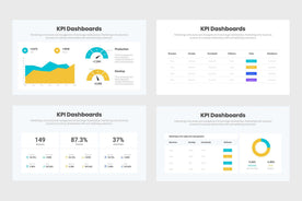 KPI Dashboards-PowerPoint Template, Keynote Template, Google Slides Template PPT Infographics -Slidequest