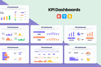 KPI Dashboards Infographics-PowerPoint Template, Keynote Template, Google Slides Template PPT Infographics -Slidequest