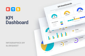 KPI Dashboards-PowerPoint Template, Keynote Template, Google Slides Template PPT Infographics -Slidequest