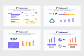 KPI Dashboards Diagrams Charts Infographics Template PowerPoint Keynote Google Slides PPT KEY GS