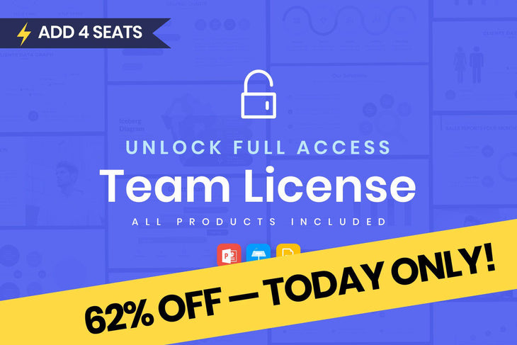 Team License (4 Seats) — FULL ACCESS + FREE Lifetime Updates — All Products Included-PowerPoint Template, Keynote Template, Google Slides Template PPT Infographics -Slidequest