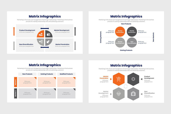 Matrix Infographics-PowerPoint Template, Keynote Template, Google Slides Template PPT Infographics -Slidequest