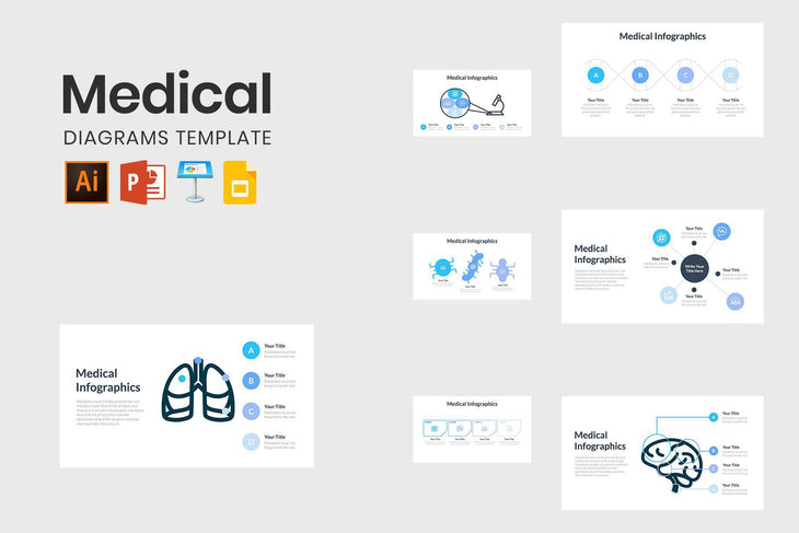 Medical Diagrams Template-PowerPoint Template, Keynote Template, Google Slides Template PPT Infographics -Slidequest