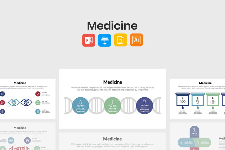 Medicine Infographics Template-PowerPoint Template, Keynote Template, Google Slides Template PPT Infographics -Slidequest