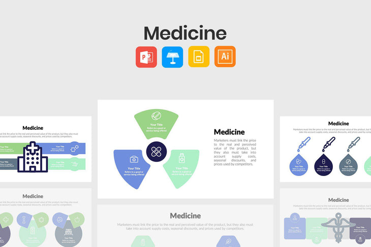Medicine Diagrams-PowerPoint Template, Keynote Template, Google Slides Template PPT Infographics -Slidequest