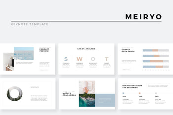 Meiryo Minimalist Keynote Template - TheSlideQuest