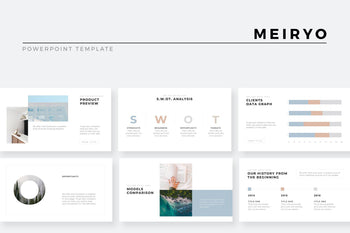 Meiryo Minimalist PowerPoint Template - TheSlideQuest