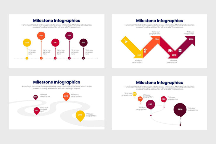 Milestone Infographics-PowerPoint Template, Keynote Template, Google Slides Template PPT Infographics -Slidequest